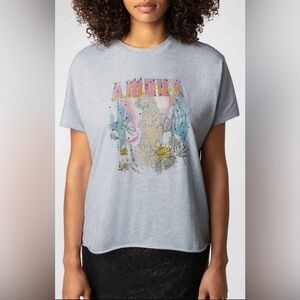 Zadig & Voltaire Tommer Cheetah Print Concert Tee